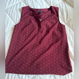 RED TALBOTS SILK OFFICE TANK TOP